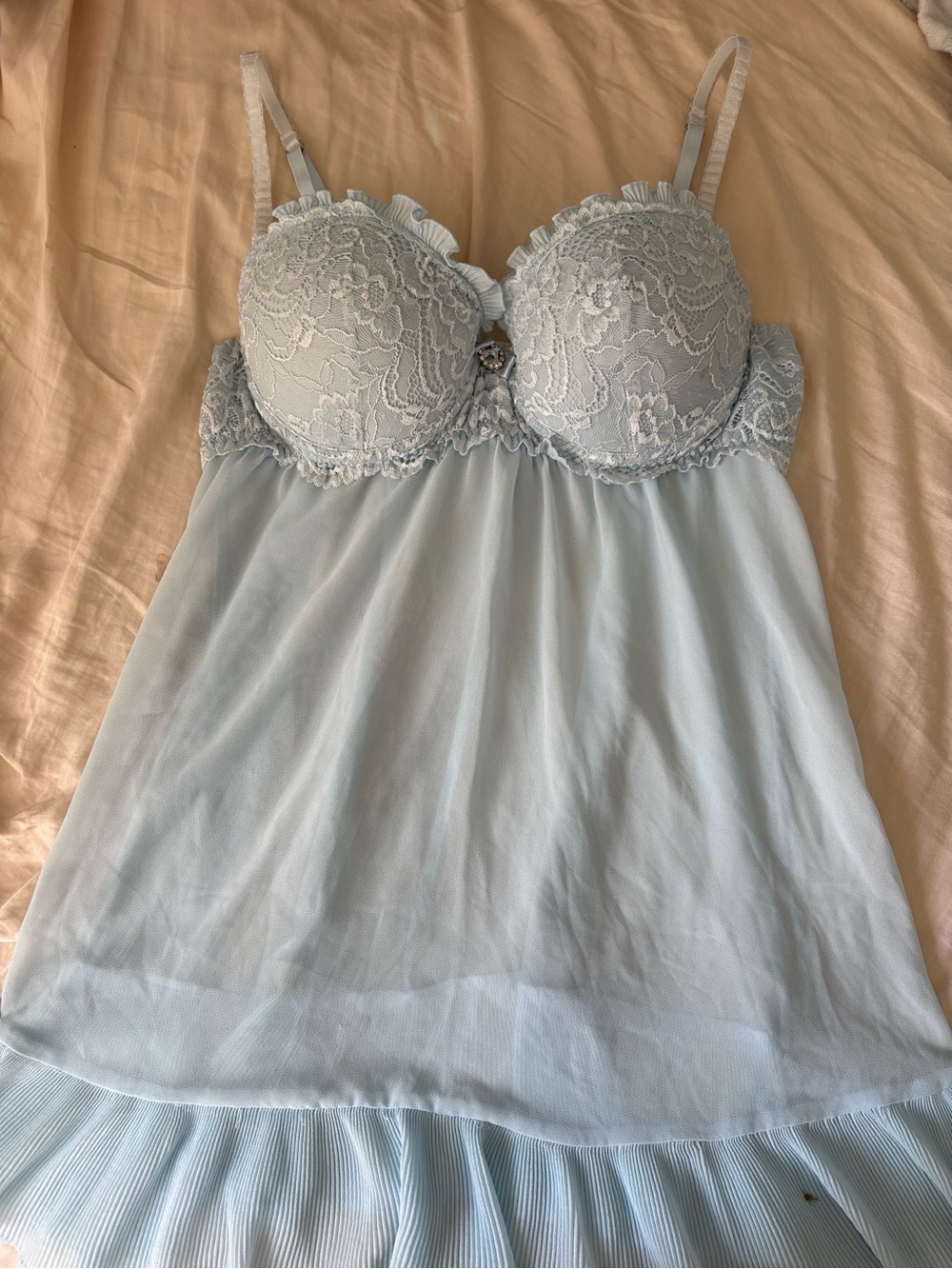 Seductive Wear by Cinema Etoile - Blue Babydoll Lingerie